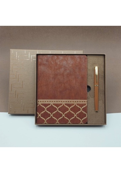 Öğretmenler Günü Hediyesi Kutulu Deri Defter Kalem Seti 32898422