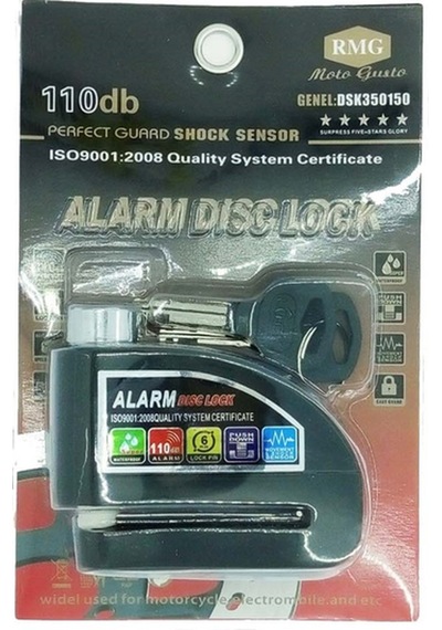 UNİVERSAL DİSK KİLİDİ ALARM SİSTEMİ DÜZ ANAHTARLI RMG