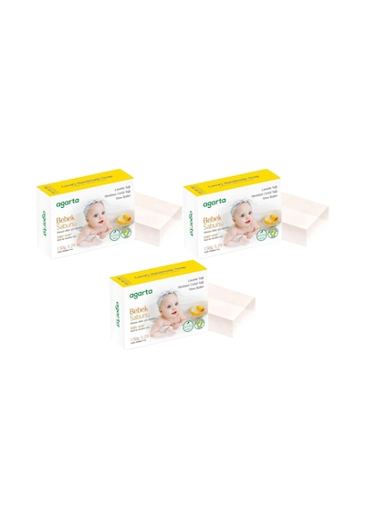 Agarta El Yapımı Doğal Sabun 150gr Bebek 3 Lü Set Doğal