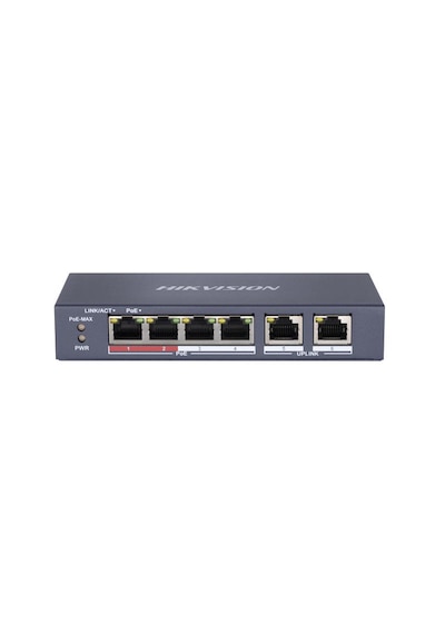 Hıkvısıon Ds-3e0106p-e/m 4 Port 2xuplınk 10/100 Mbps Poe Swıtch