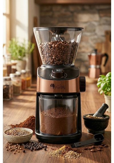Any Morning SH25836B Dijital Zamanlayıcılı Elektrikli Kahve Öğütücü