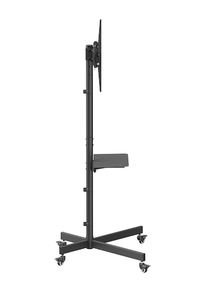 Tekerlekli Tv Standı 32-55 Inç Ekonomik Seri Yükseklik Ayarlı Raflı 35 Kg Kapasiteli Siyah Tekerlekli Tv Standı 32-55 Inç Ekonomik Seri Yükseklik Ayarlı Raflı 35 Kg Kapasiteli Siyah