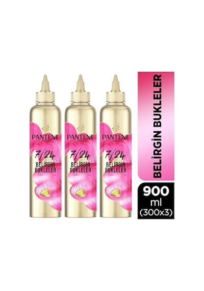 7/24 Saç Bakım Kremi Anında Bukle Şekillendirici 300 Ml 3lü Paket