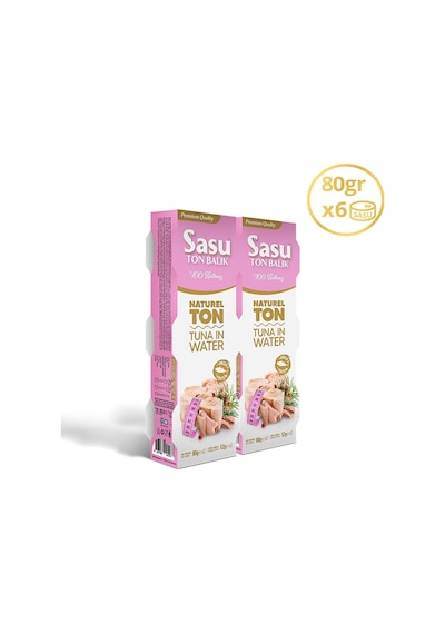 Sasu Light Suda Ton Balığı Bütün Dilim 6 x 80 G