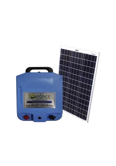 Alpex Elektrikli Çit Cihazı 25000 Volt Aç Kapa Model Panelli Set