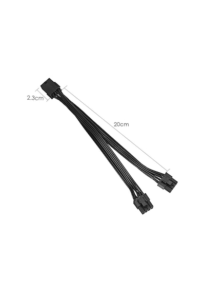 8 Pin 6+2 2 Güç Kaynaği Çoklayici Uzatici 4984A Ekran Karti Pci