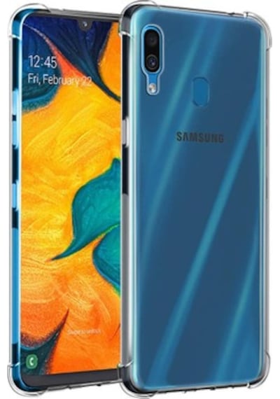 Samsung Uyumlu Galaxy A20 Shockproof Ultra Koruyucu Seffaf Sert Silikon 455935661