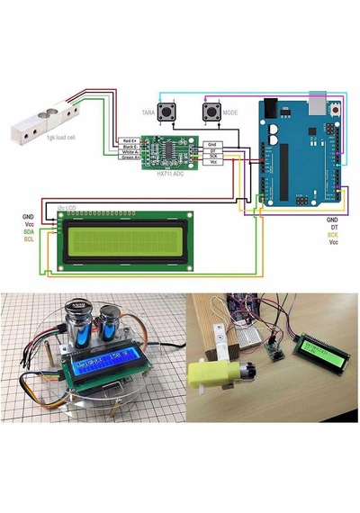 1 Kg Ağırlık Sensörü Elektronik Terazi Load Cell