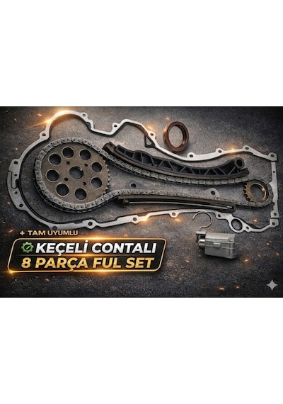 Linea 1.3 Multijet Güçlendirilmiş Eksantrik Zincir Seti Keçeli Contalı 8 Parça Full Kit Süpsan
