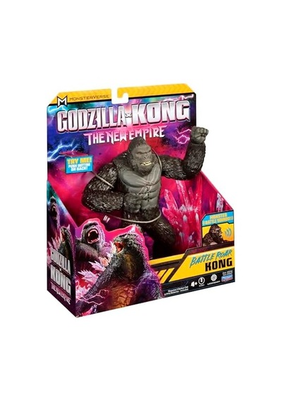 Giochi Preziosi Godzilla Kong Yeni İmparatorluk İçin - 18 Cm Eklemli Kong Deluxe, Son Derece Detaylı, Yüz İfadeleri Ve Ses İşlevleri İle, 4 Yaş Ve Üstü Çocuklar İçin