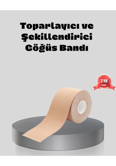 Veraura Lifestyle Suya Dayanıklı Görünmez Göğüs Bandı Pamuklu Ve Esnek Destek Bandı Standart