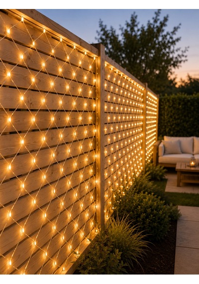 Led Ağ Işık Dekoratif File Aydınlatma Balkon Oda Ve Bahçe Süsleme Yeni Nesil Diğer