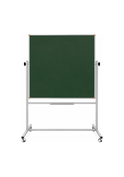 Emaye Yüzey 360 Dönerli Mobil Yazı Tahtası 120x120cm Yeşil