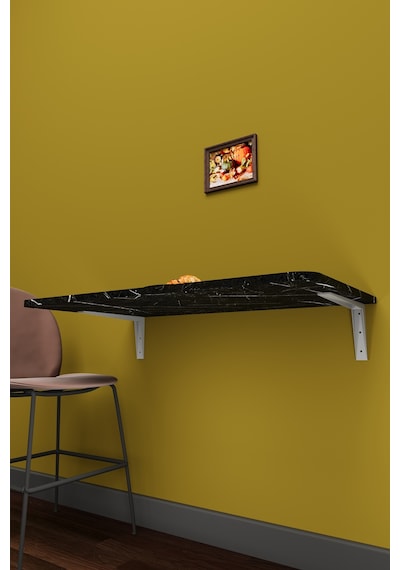 Lüks Duvara Monte Katlanabilir Çalışma Yemek Masası %100 Mdf Balkon Bahçe Masası Dmm90 Royal Mermer Lüks Duvara Monte Katlanabilir Çalışma Yemek Masası %100 Mdf Balkon Bahçe Masası Dmm90 Royal Mermer