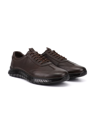 Gönderi(R) Gönderi R Erkek Kahve Antik Bağcıklı Kauçuk Taban Hakiki Deri Sneaker Ddma73542600 Kahve