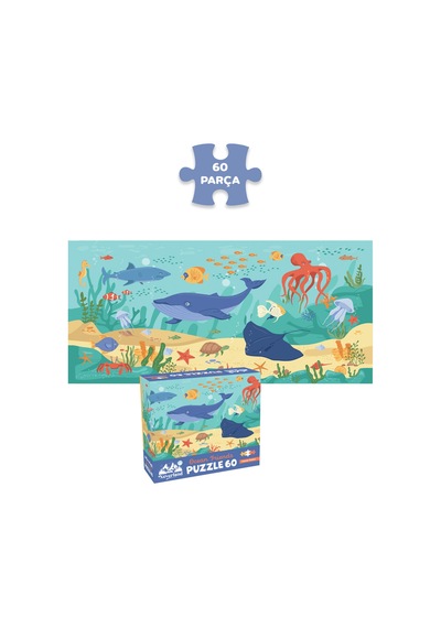 6 Farklı 60 Parça Çocuk Puzzle
