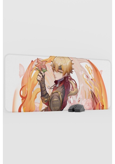 Thoma Genshin Impact Anime Oyuncu V5 - 90x40 Xxl Gaming Mouse Pad Fare Altlığı