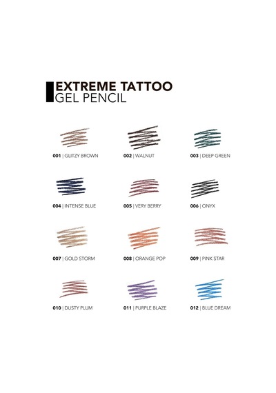 Mat Kalıcı Göz Kalemi Bordo - Extreme Tattoo Gel Pencil - 005 Very Berry - 8682536028875 Belirtilmemiş