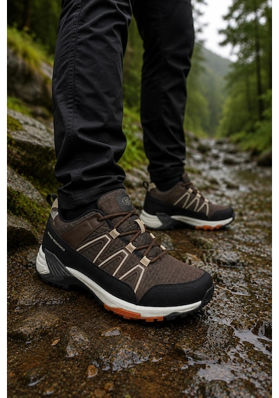 In Step Stormer Outdoor Trekking Ayakkabısı Suya Dayanıklı Su İtici Özellikli Günlük Ve Doğa Yürüyüş Ayakk Kahve