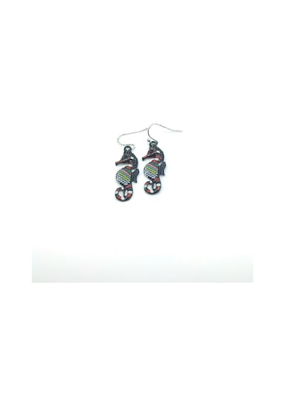 Tedz Collection Denizatı Pin Küpe Çok Renkli