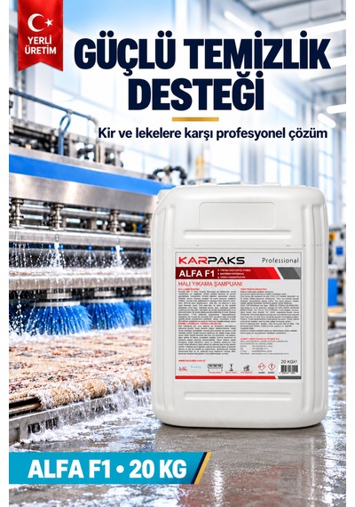 Alfa F1 Ultra Halı Yıkama Şampuanı 20kg Tekli