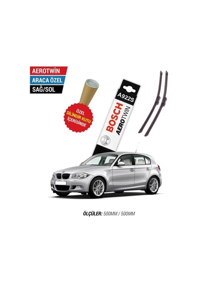 Bosch Bmw 1 Serisi Silecek Seti 2004-2011 E81-e87 Aerotwin A922s