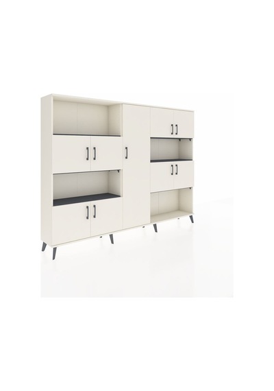 Arges Dolap 10 Raflı 9 Kapaklı 220x30x163 Aytaşı-aytaşı/antrasit Aytaşı-aytaşı/antrasit