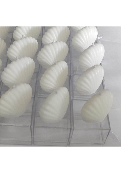 Bernami Mumluk Şamdanpinterest Istiridye Mum Kutulu Söz/nişan Dekor Hediyelik - 10 Adet Diğer