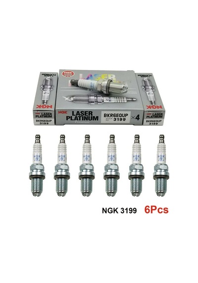 4 Tırnak Lazer Platinum Bmw E60 525ı Ateşleme Bujisi Bkr6equp - 6 Adet Ngk