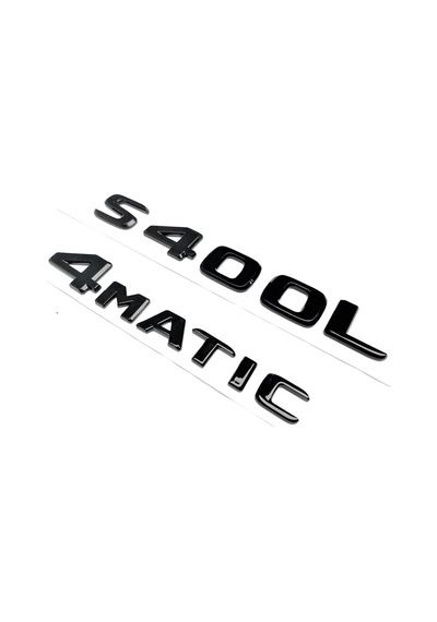 S 400l Ve 4matic Piano Black Bagaj Yazısı Seti 2'li 3m 3d Abs