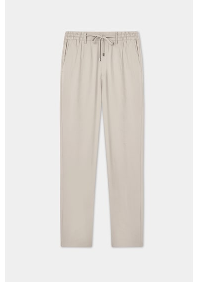 Twn Relaxed Fit Pilesiz Bej Diyogonal Jogger Pantolon 6ec03ı302342m
