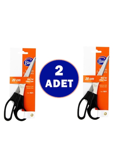 2 Adet Mas Bion Büro Tipi Makas 20 Cm Paslanmaz Çelik