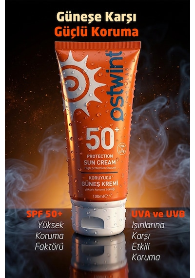 Güneş Kremi Ve Yoğun Nemlendirici Aloe Vera Jel Set, E Vitaminli, Spf 50 Yüksek Koruma, 100ml 100ml