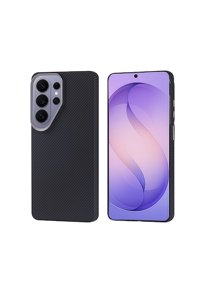 Galaxy Uyumlu S26 Ultra Kılıf Ultra İnce Magsafe Karbon Fiber Görünümlü İnce Hafif Pazarplus Altın