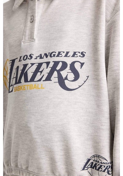 Defacto Kız Çocuk Nba Los Angeles Lakers Relax Fit Polo Yaka Sweatshirt F3201a825augr85 Gri Defacto Kız Çocuk Nba Los Angeles Lakers Relax Fit Polo Yaka Sweatshirt F3201a825augr85 Gri