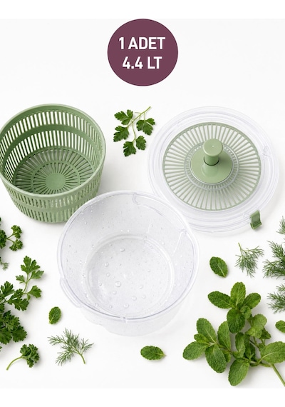 Selka Home Salata Kurutucu 4.4 Lt Yeşil