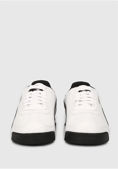 Puma Basic Erkek Beyaz-Siyah Spor Ayakkabı 353572 04 Beyaz