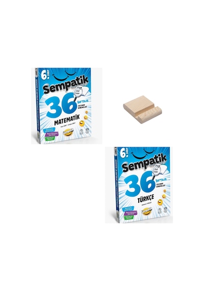 Ünlüler Karması 6. Sınıf Sempatik Matematik Ve Türkçe 36 Haftalık Kazanım Denemeleri + Telefon Standı