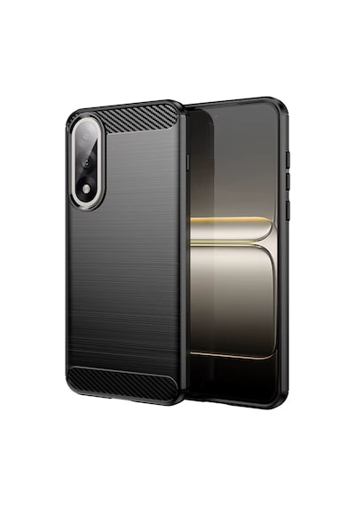 Microcase Oneplus Ace 5 Ultra İle Uyumlu Brushed Carbon Fiber Silikon Kılıf - Siyah Al3332 Siyah