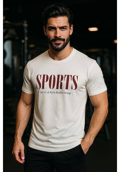 Rich Erkek Beyaz Basic T-shirt Basıkılı Slim Fit Rahat Kalıp %100 Pamuk Tişört Beyaz Rich Erkek Beyaz Basic T-shirt Basıkılı Slim Fit Rahat Kalıp %100 Pamuk Tişört Beyaz