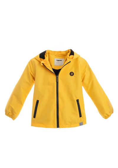 Ligenne Su Geçirmez Çocuk Yağmur Montu Polar Astarlı Kapüşonlu Çocuk Yağmurluk Pure Mustard Sarı
