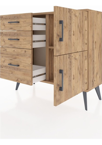 Arges Şifonyer Tek Raflı 3 Çekmeceli 2 Kapaklı 88x30x80 Çam-çam Çam Arges Şifonyer Tek Raflı 3 Çekmeceli 2 Kapaklı 88x30x80 Çam-çam Çam