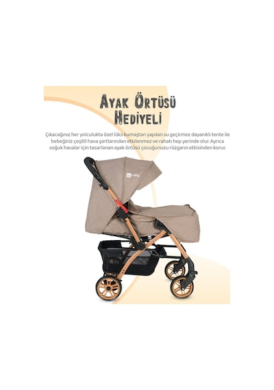 Lia Bebek 4 Baby Çift Yönlü Bebek Arabası Yağmurluk+Ayak Örtüsü+ 2 Yıl Garanti Ilk Adım Bebe