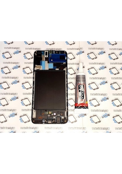Samsung Uyumlu Galaxy A70 Lcd Ekran Çıtası + B-7000 Yapıştırıcı