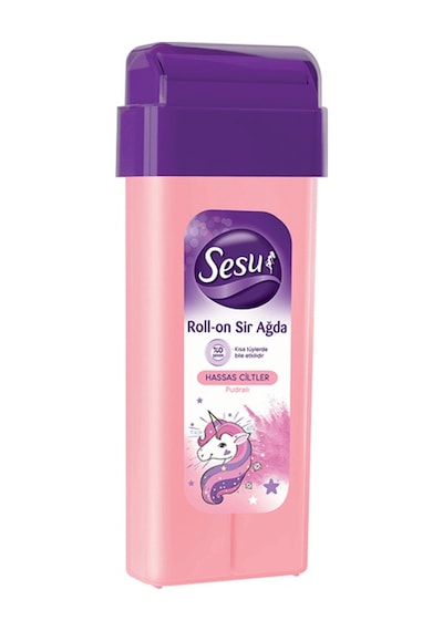 Kartuş Ağda Makinesi + Sesu Pembe Kartuş Ağda 100 ML + 10 M Ağda Bezi