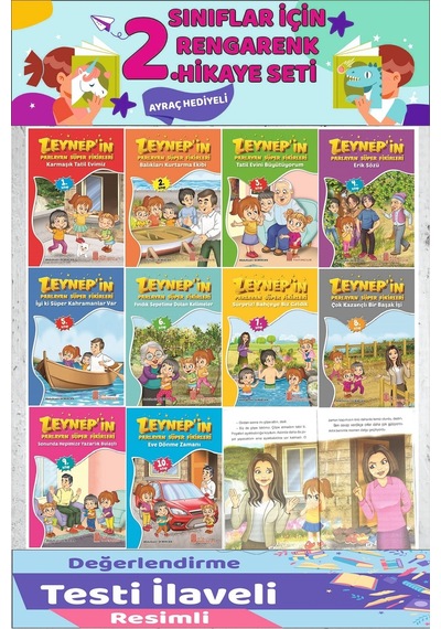 2.sınıf Okumayı Sevdiren 10 Lu Hikaye Seti 6 64 Sayfa