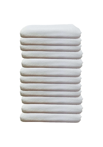 12li Paket Boya Tutmayan Mikrofiber El Yüz Spor Kuaför Havlusu 50x90 Cm Renkli