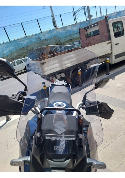 Suzuki Vstrom 800 De Uzun Ön Cam Açık Füme 47cm 4mm Zeus Vstrom800