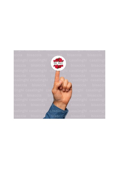 Gül Suyu Etiketi Kolonya Sticker Gül Baskılı Yuvarlak Mat Çıkartma 4 Cm 45 Adet Çok Renkli