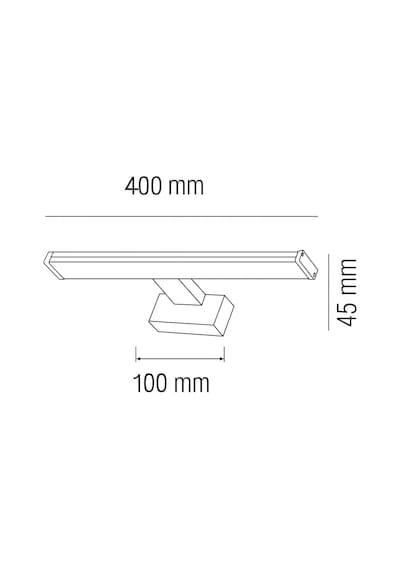 Leylek 8w 4200k Led Ayna Ve Resim Apliği 40 Cm 220v 720 Lümen Krom Gövde, Doğal Beyaz Işık, M